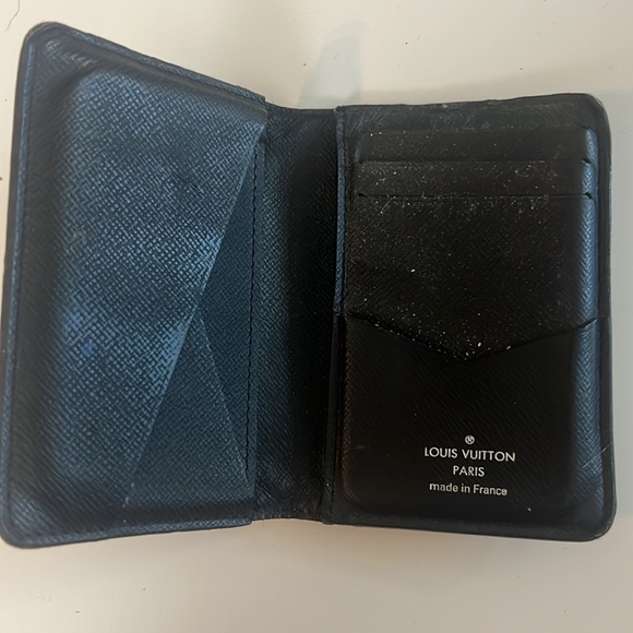 Louis Vuitton Pocket Damien Graphite Organizer Wallet Blue - Picture 5 of 7